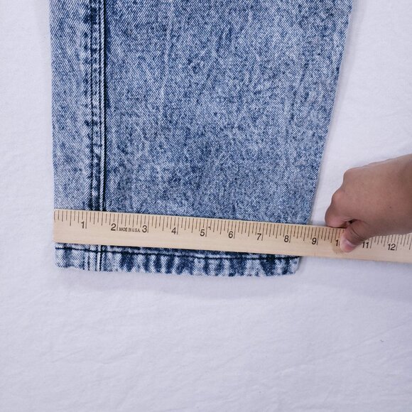 BP. Women's Blue Acid Wash High Waisted Pockets Cargo Straight Leg Pants Size 25 - Picture 5 of 16